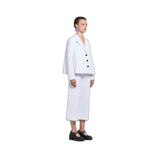 Marni Single-Breasted Cropped Tailored Blazer