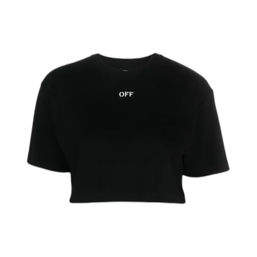 Off-White Off-Stamp Crewneck Cropped T-Shirt