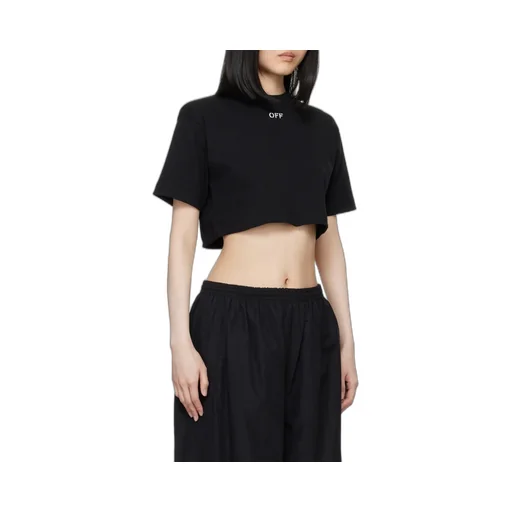 Off-White Off-Stamp Crewneck Cropped T-Shirt