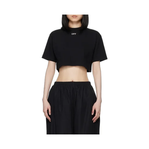 Off-White Off-Stamp Crewneck Cropped T-Shirt