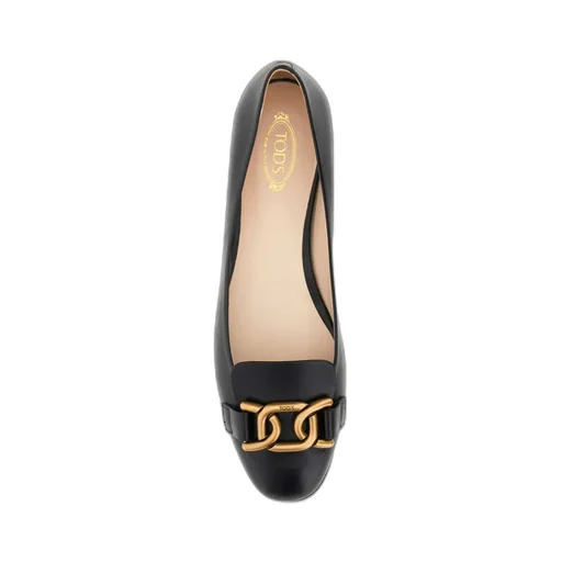 Tod's Chain-Link Detail Flat Shoes