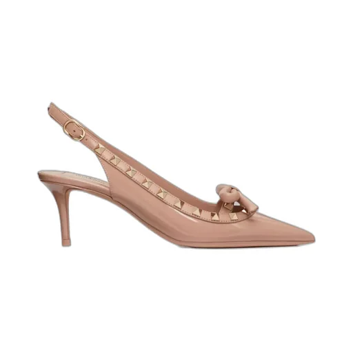 Valentino Garavani Rockstud Bow Detailed Pointed Toe Pumps