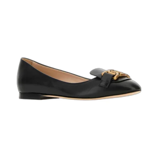Tod's Chain-Link Detail Flat Shoes