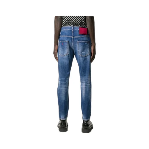 Distressed Slim-Fit Jeans