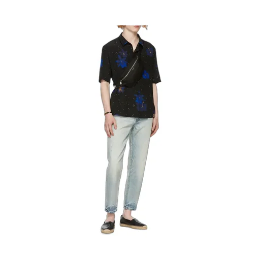 Saint Laurent Logo Detailed Zip-Up Belt Bag