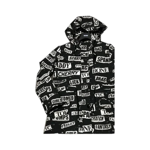 Letter Printed Casual Jacket