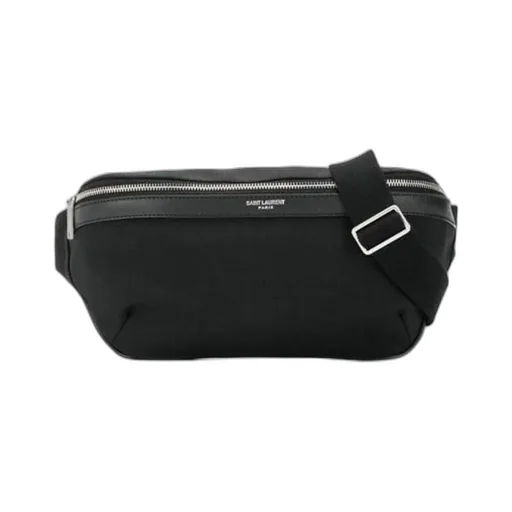 Saint Laurent Logo Detailed Zip-Up Belt Bag