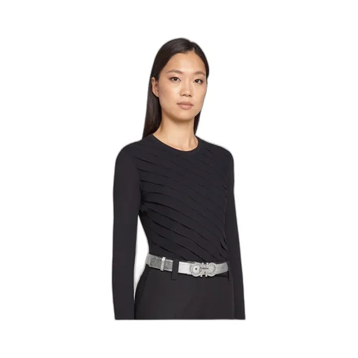 Leather Logo-Lettering Belt