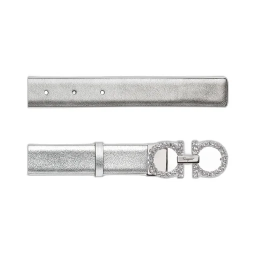 Leather Logo-Lettering Belt
