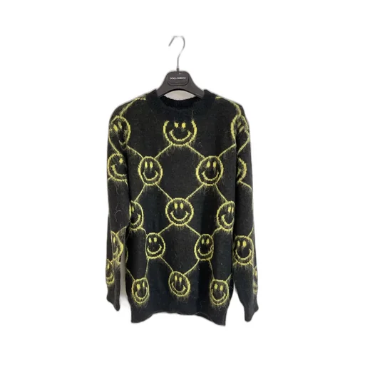 Smiley-Face Intarsia-Knit Jumper