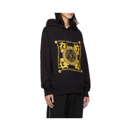 Versace Jeans Couture Logo Printed Drawstring Hoodie