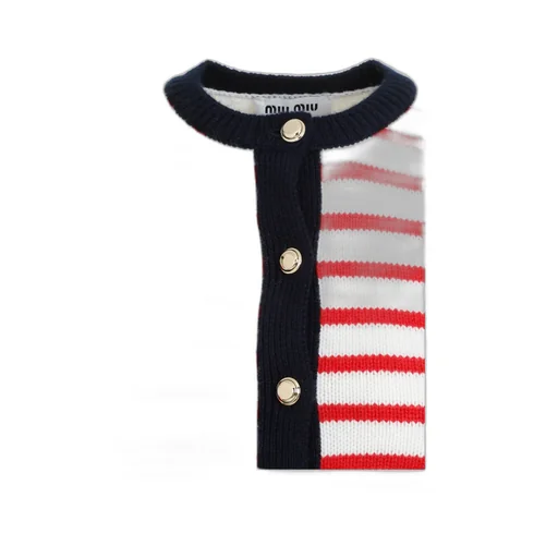 Striped Cashmere Cardigan