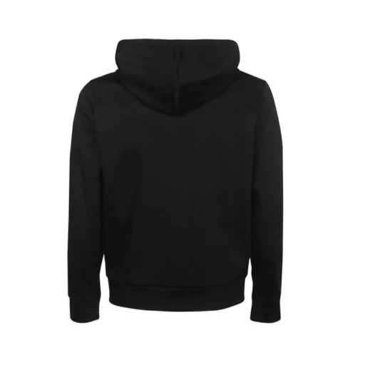 Emporio Armani Logo Patch Zipped Drawstring Hoodie