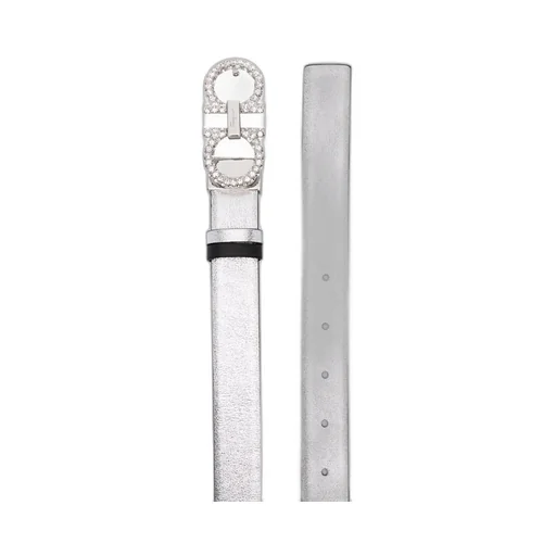 Leather Logo-Lettering Belt
