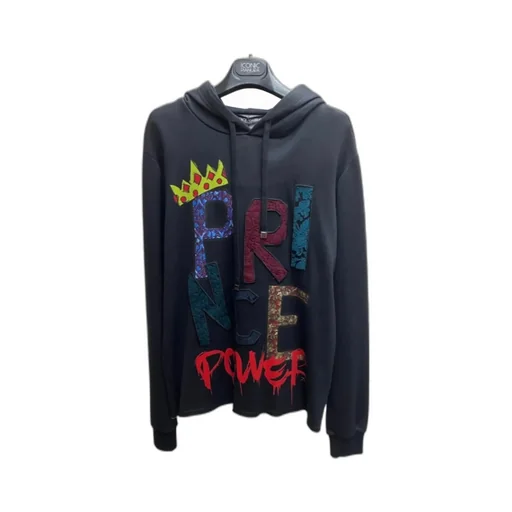 Letter Patch Hooded Sweater