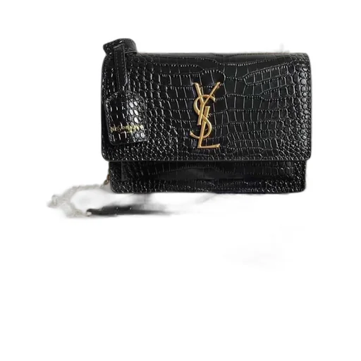 Saint Laurent Sunset Embossed Medium Shoulder Bag