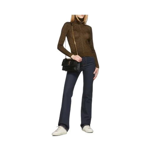 Saint Laurent Sunset Embossed Medium Shoulder Bag