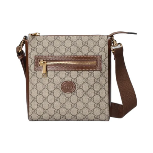 Gucci Gg Supreme Zipped Messenger Bag