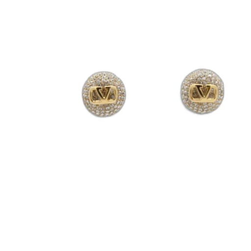 Valentino	Vlogo Plaque Embellished Earrings