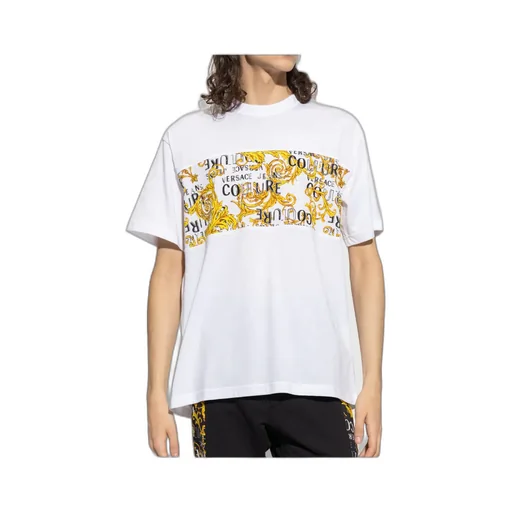 Versace Jeans Couture Logo Printed Crewneck T-Shirt