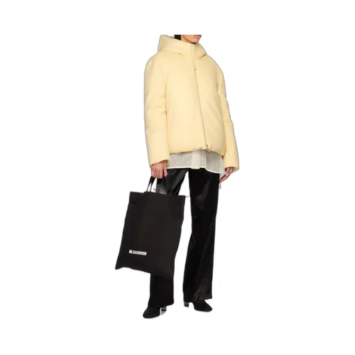 Jil Sander Logo Printed Large Tote Bag