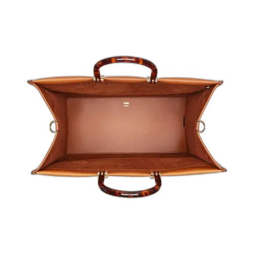 Brown Leather Shopper