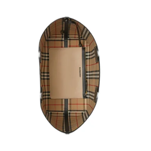 Burberry Logo Printed Top Handle Bag
