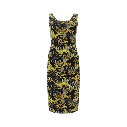 Logo-Print Midi Dress
