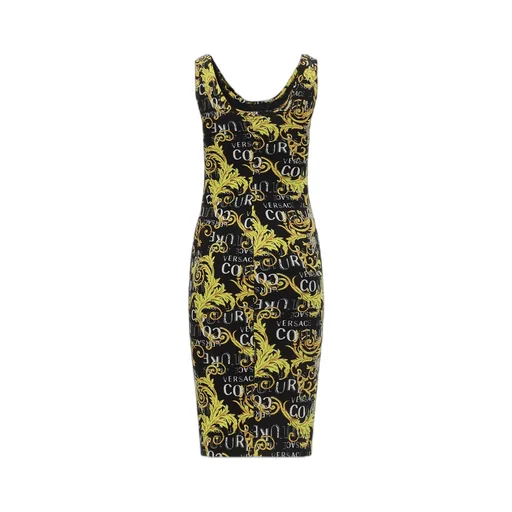 Logo-Print Midi Dress