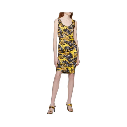 Logo-Print Midi Dress