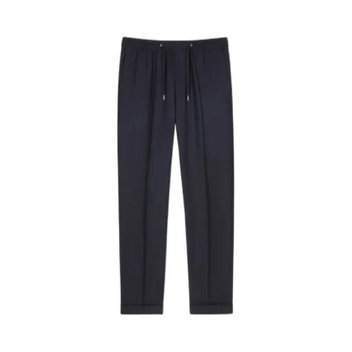 Drawstring Tapered Leg Trousers