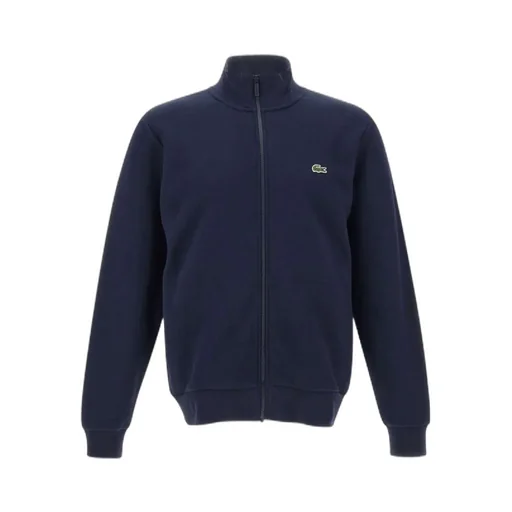 Lacoste Zip-Up High Neck Fleece Sweatshirt