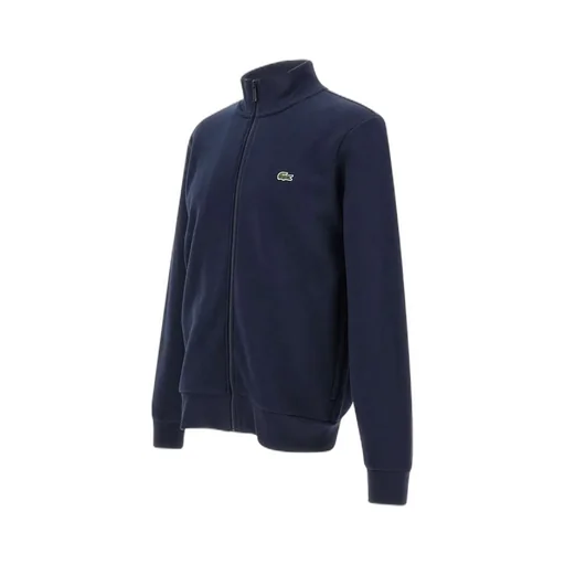 Lacoste Zip-Up High Neck Fleece Sweatshirt
