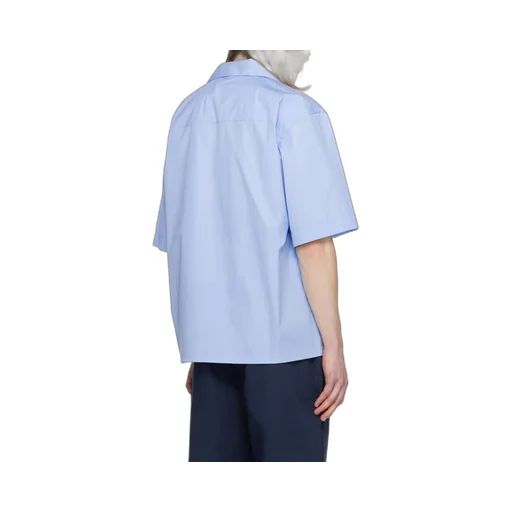 Marni Logo Printed Poplin Bowling Shirt