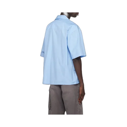Marni Logo Printed Poplin Bowling Shirt