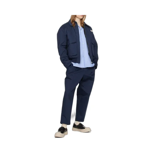 Marni Logo Printed Poplin Bowling Shirt