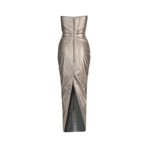 Rick Owens Floor-Length Strapless Bustier Gown