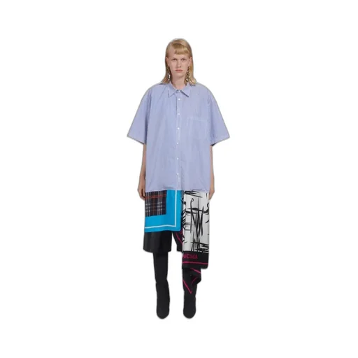 Scarf Shirt Dress
