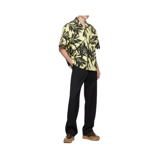 Jacquemus La Chemise Jean Foliage Printed Bowling Shirt