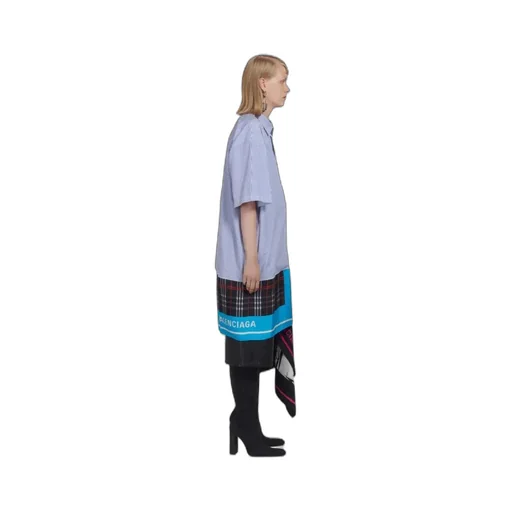 Scarf Shirt Dress