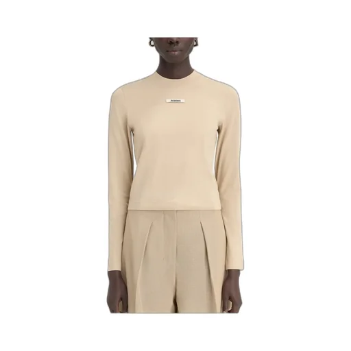 Jacquemus Logo Patch Long-Sleeve Top