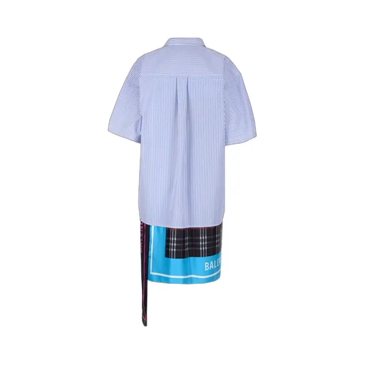 Scarf Shirt Dress
