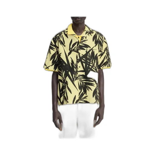 Jacquemus La Chemise Jean Foliage Printed Bowling Shirt
