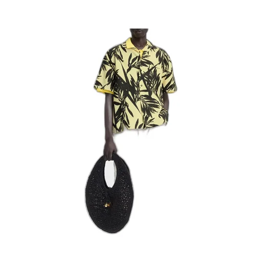Jacquemus La Chemise Jean Foliage Printed Bowling Shirt