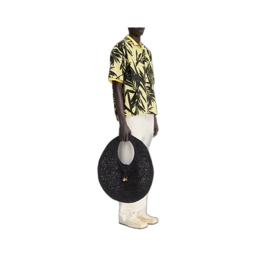 Jacquemus La Chemise Jean Foliage Printed Bowling Shirt