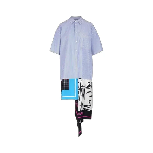 Scarf Shirt Dress
