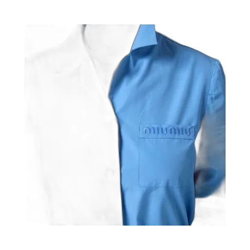 Miu Miu Logo-Embroidered Button-Up Shirt