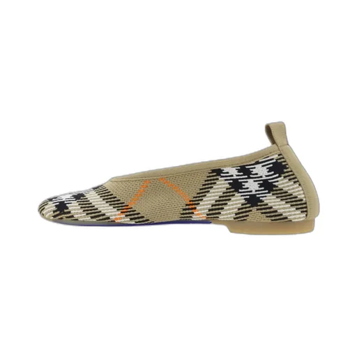 Burberry Checked Slip-On Baby Ballerinas