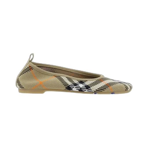 Burberry Checked Slip-On Baby Ballerinas