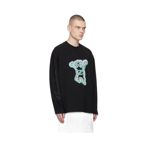 Graphic-Print Long-Sleeve T-Shirt